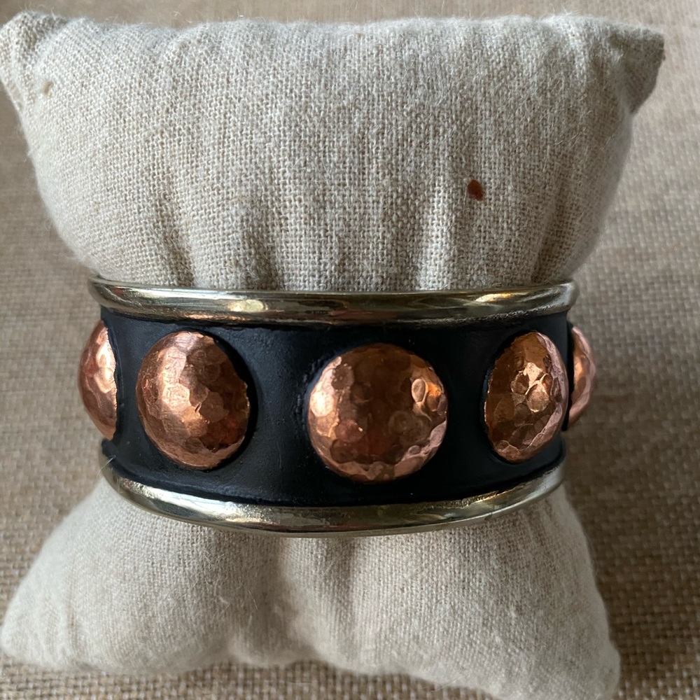 NWT Gypsy Soule Hammered Silver Black & Copper